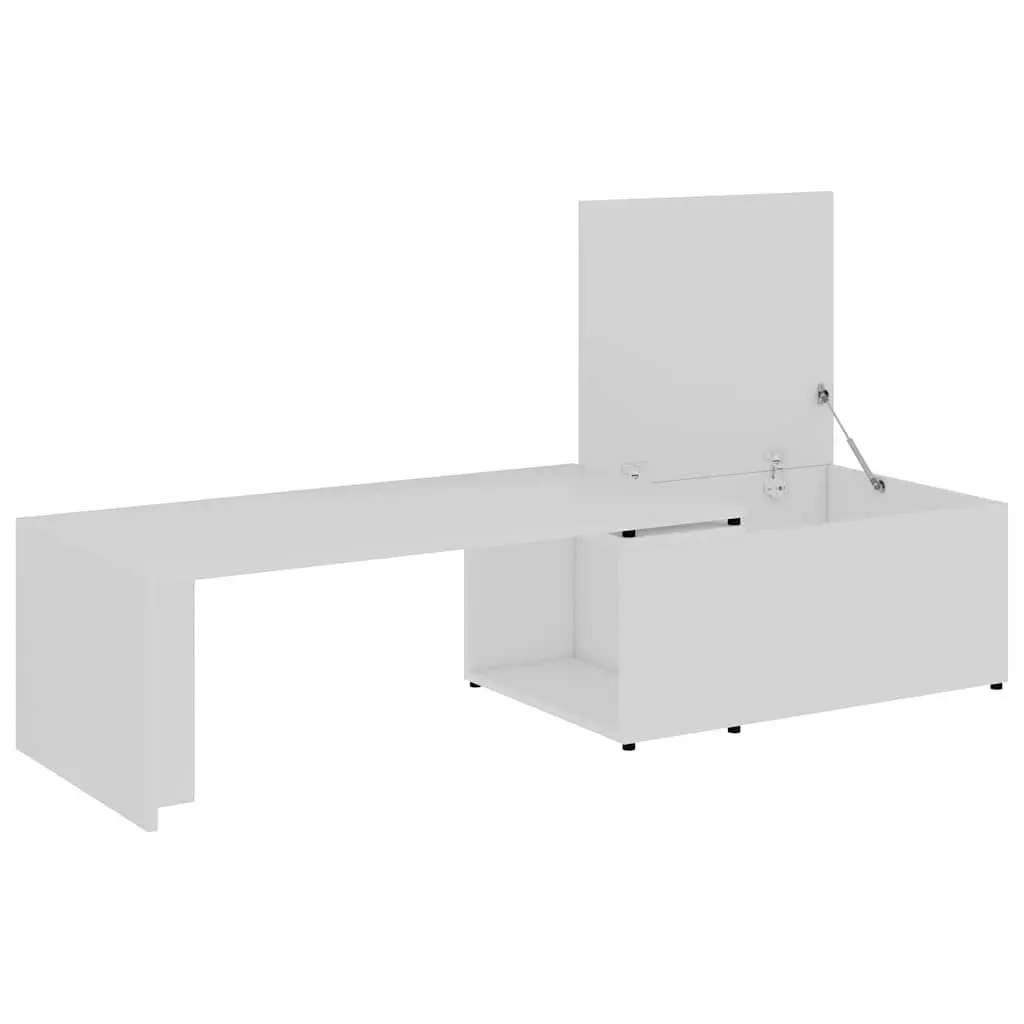 White Coffee Table 150x50x35 cm for Living Rooms