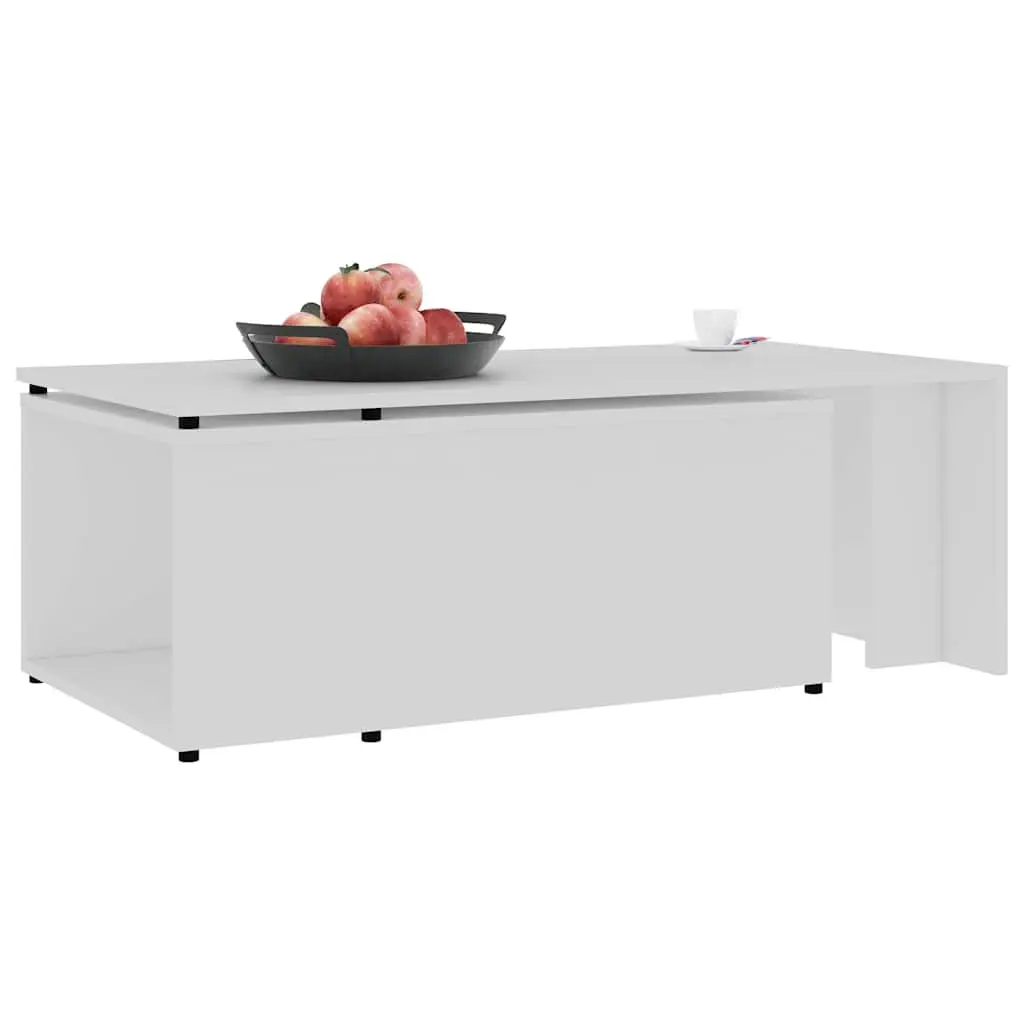 White Coffee Table 150x50x35 cm for Living Rooms