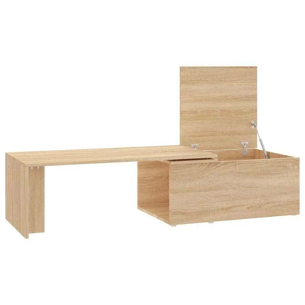 Brown Engineered Wood Coffee Table for Living Room