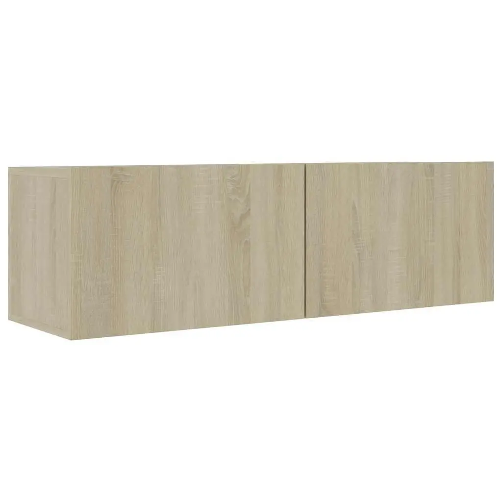 TV Cabinet Brown Wall-Mounted 100 x 30 x 30 cm Engineered Wood