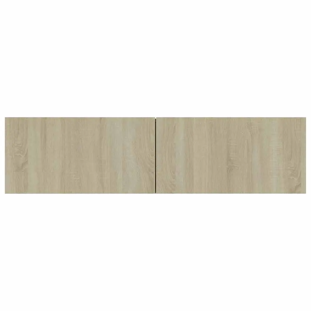 Wall-Mounted TV Cabinet Brown 120x30x30 cm Engineered Wood Drop-Down Doors Storage Unit
