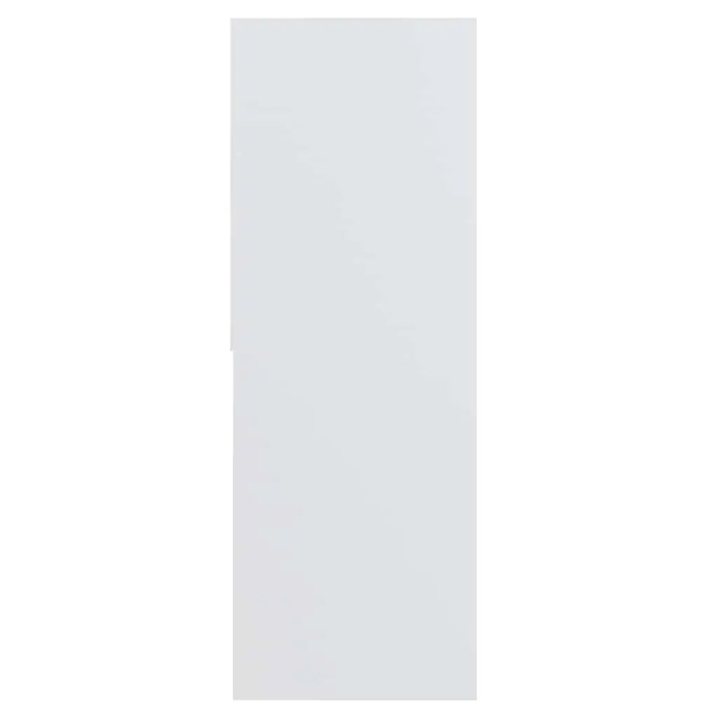 White Book Cabinet Shelving Storage Unit Engineered Wood 67x24x161 cm Organiser