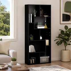 Stylish Black Book Cabinet for Organized Living Spaces