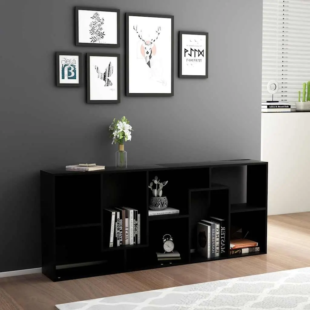 Black Book Cabinet for Organized Living Spaces