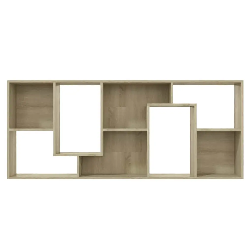 Book Cabinet Sonoma Oak Brown Engineered Wood Bookshelf Storage Shelving Unit