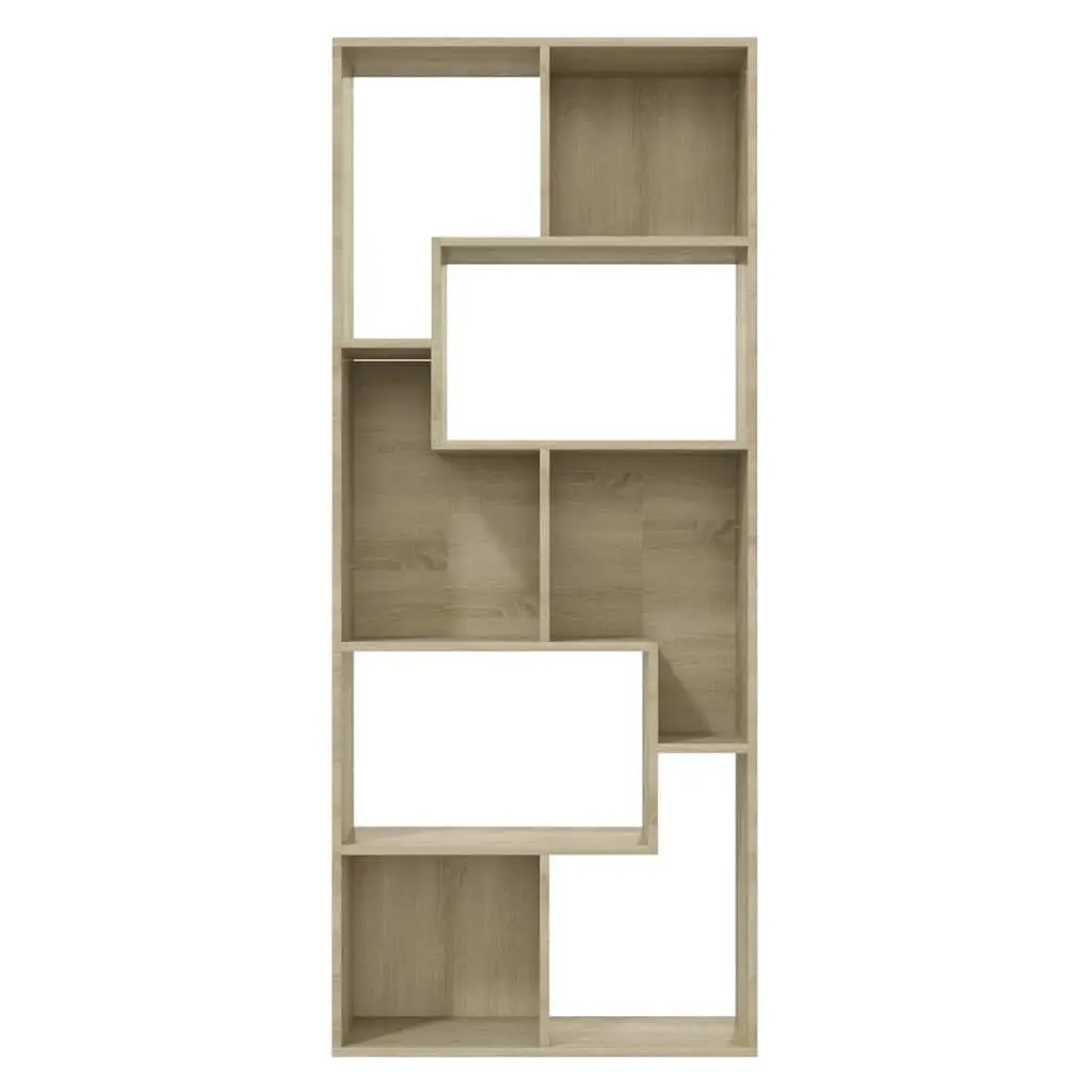 Book Cabinet Sonoma Oak Brown Engineered Wood Bookshelf Storage Shelving Unit