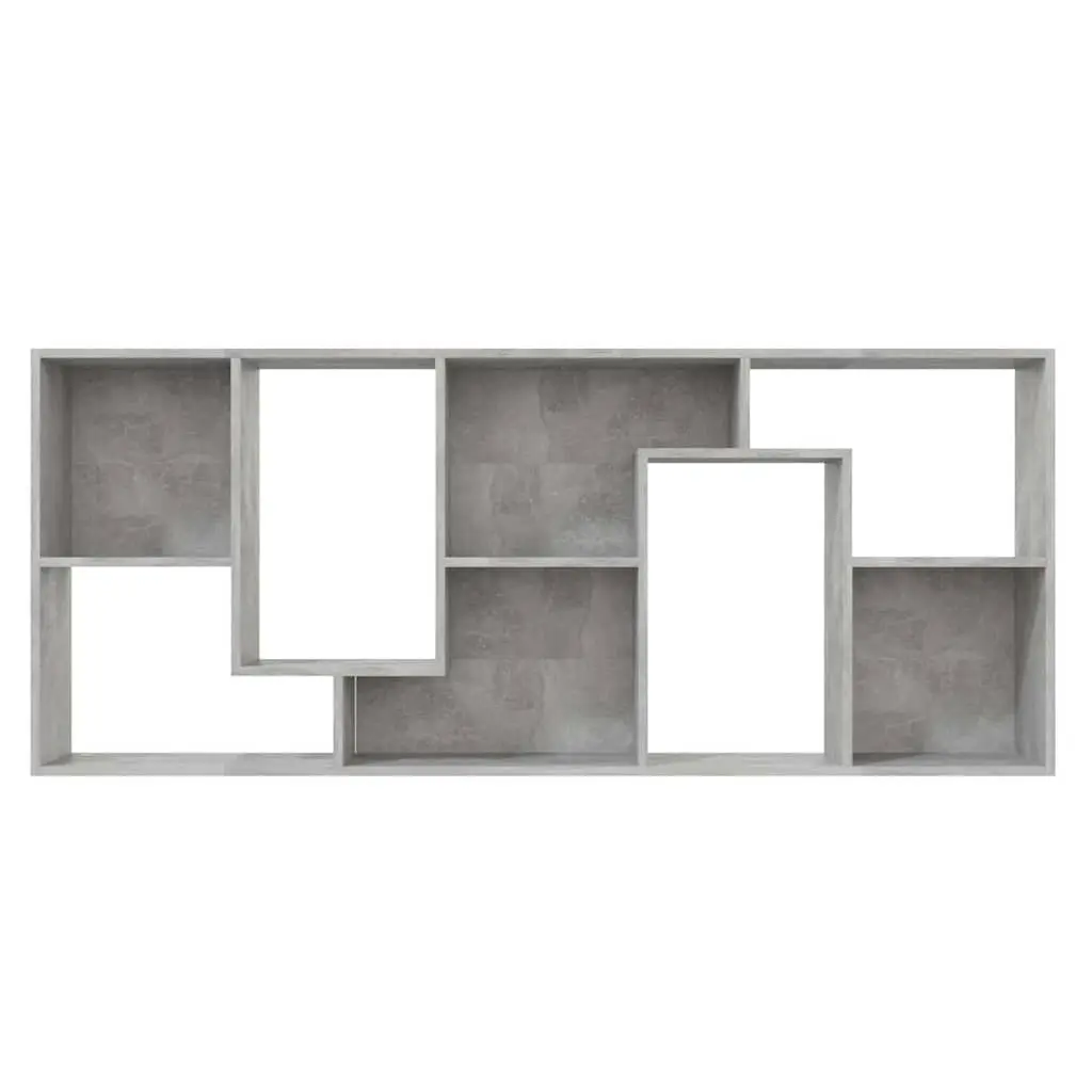 Book Cabinet Grey Engineered Wood Shelving Unit Storage Organizer 67x24x161cm