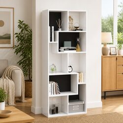 High Gloss White Book Cabinet for Stylish Storage