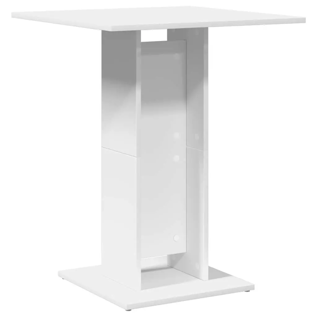 White Bistro Table for Dining Room 60x60x75 cm