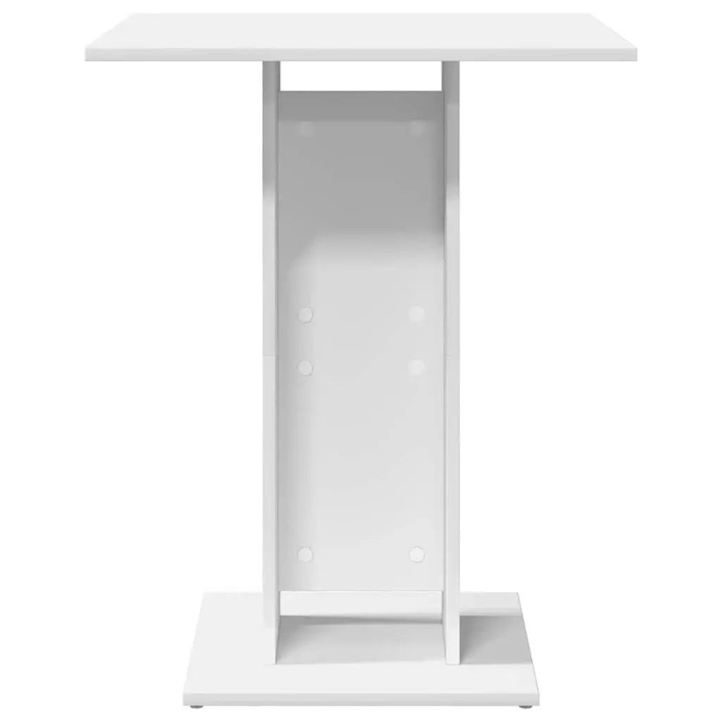 White Bistro Table for Dining Room 60x60x75 cm