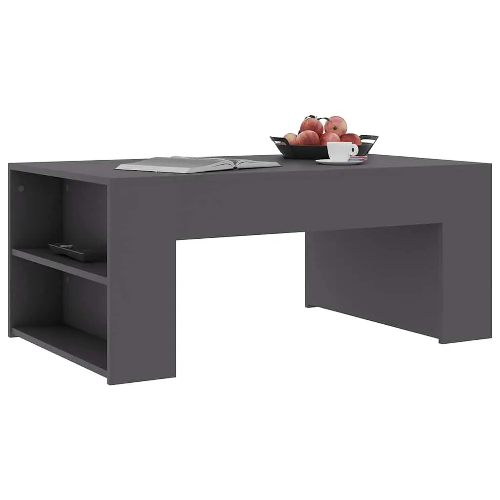 Coffee Table Grey Engineered Wood 100x60x42cm