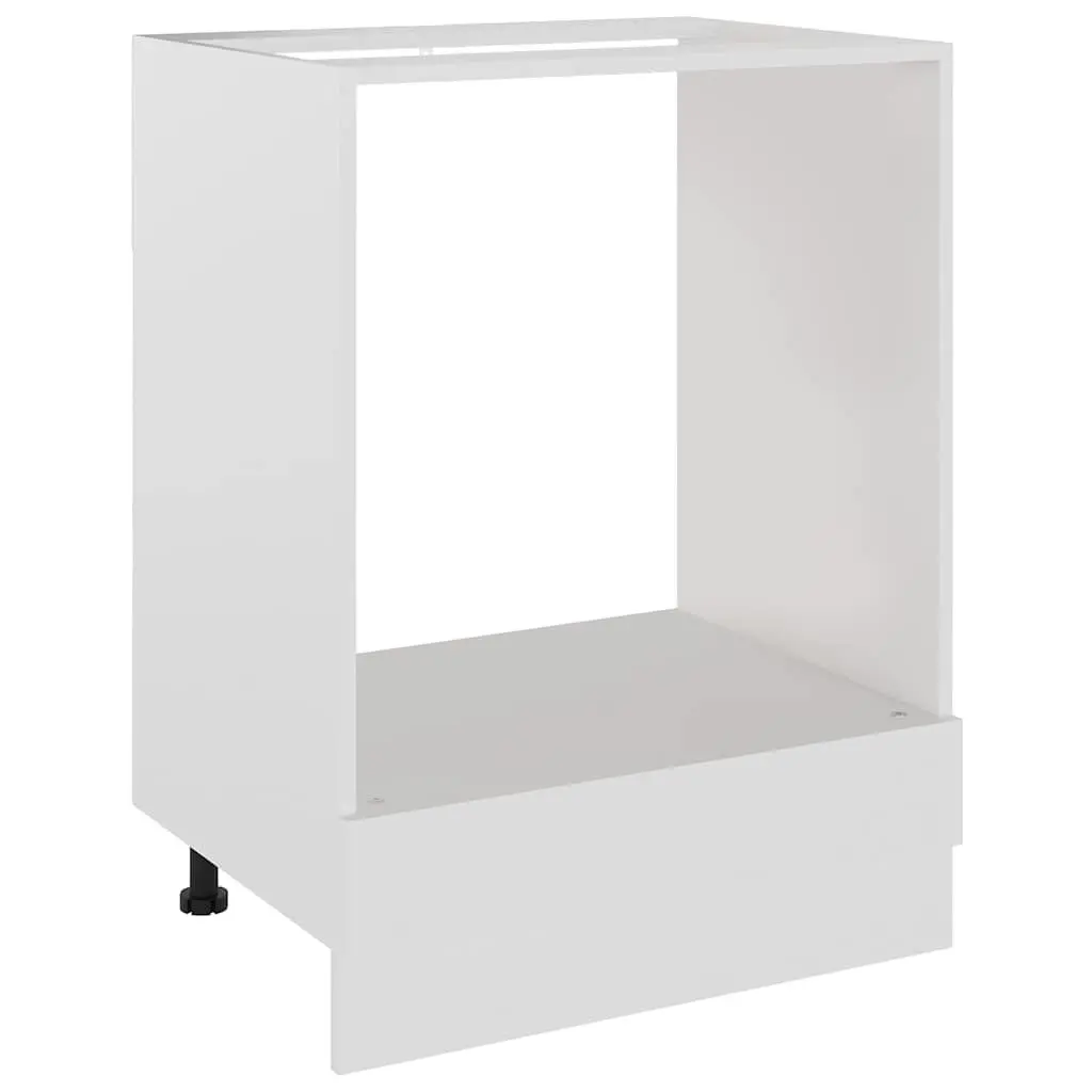 White Engineered Wood Oven Cabinet for Kitchen Storage