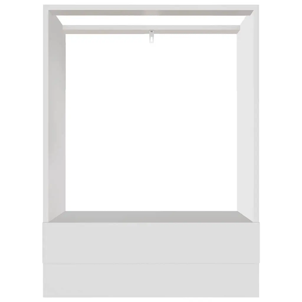 White Engineered Wood Oven Cabinet for Kitchen Storage