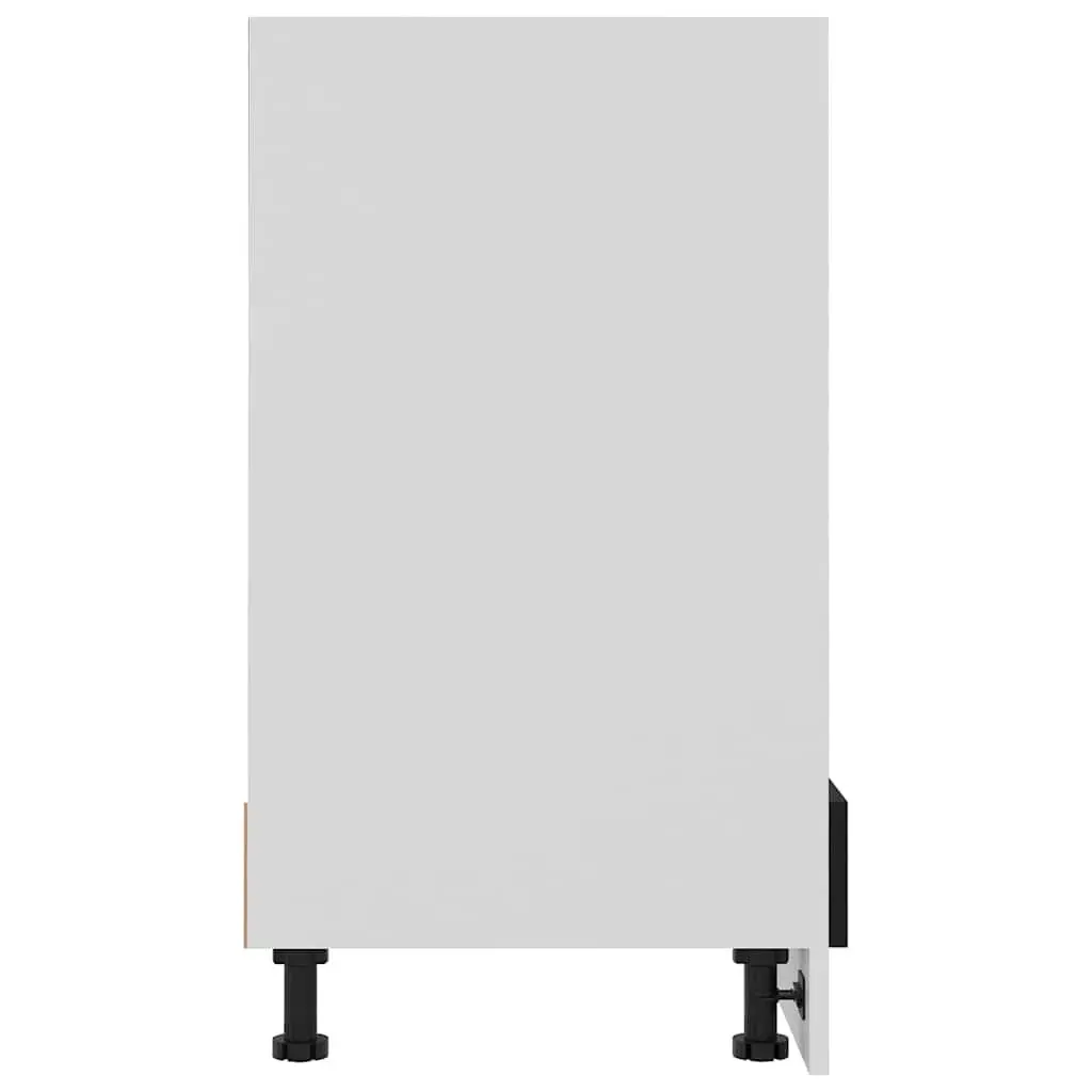 Black Oven Cabinet for Kitchen Storage 60x46x81.5cm