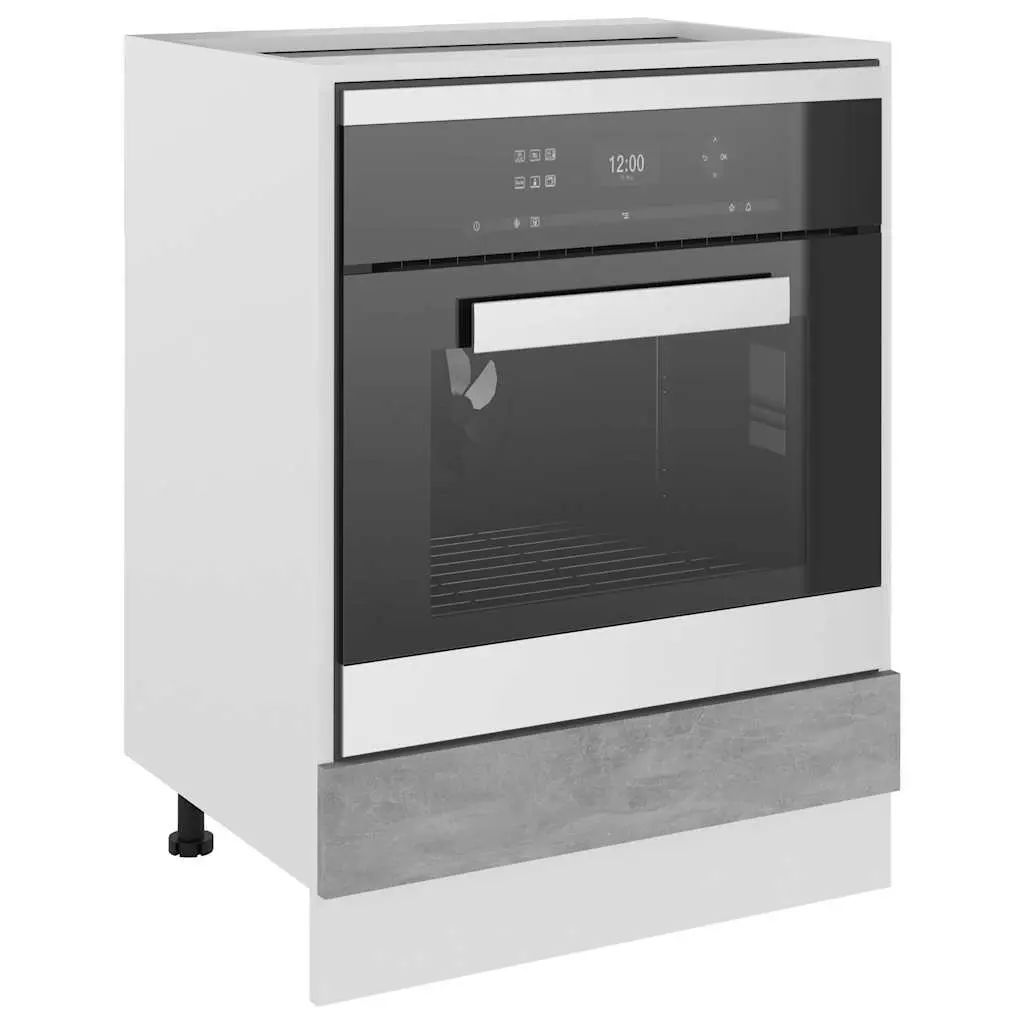 Grey Kitchen Oven Cabinet for Organized Living