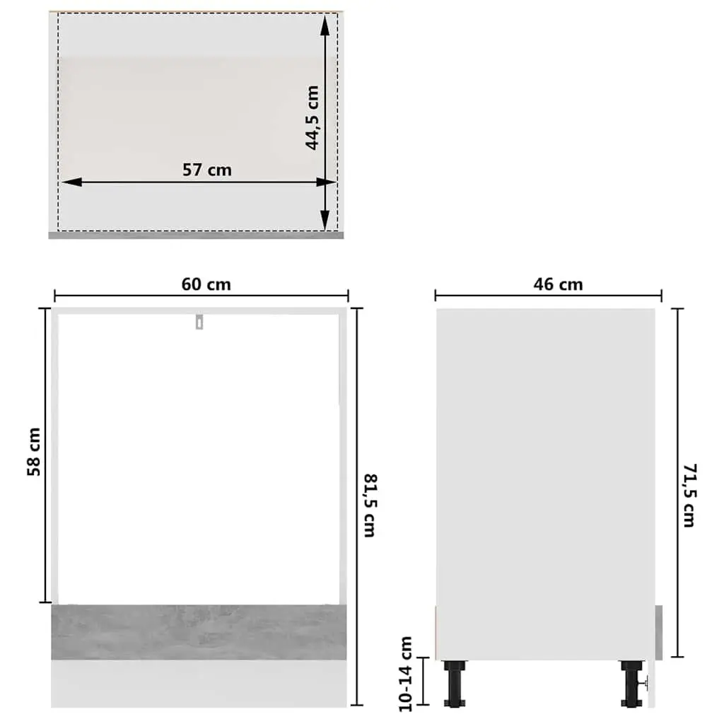 Grey Kitchen Oven Cabinet for Organized Living