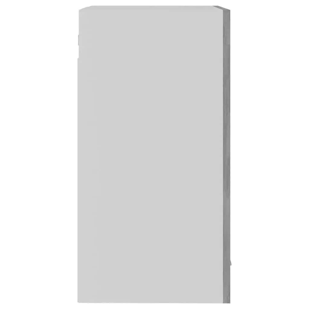 Hanging Glass Kitchen Cabinet Grey 40x31x60cm Engineered Wood