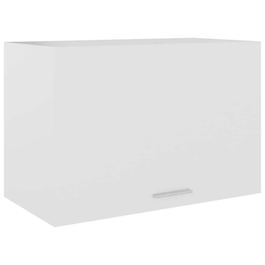 Hanging Kitchen Cabinet White Engineered Wood Wall-mounted 60W x 31D x 40H cm Flip-Up Door