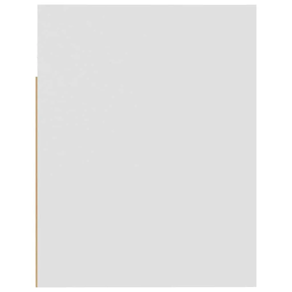 Hanging Kitchen Cabinet White Engineered Wood Wall-mounted 60W x 31D x 40H cm Flip-Up Door
