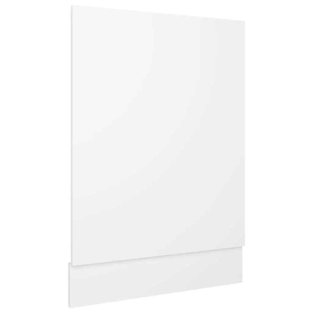 Dishwasher Front Panel White 45x3x67 cm Engineered Wood