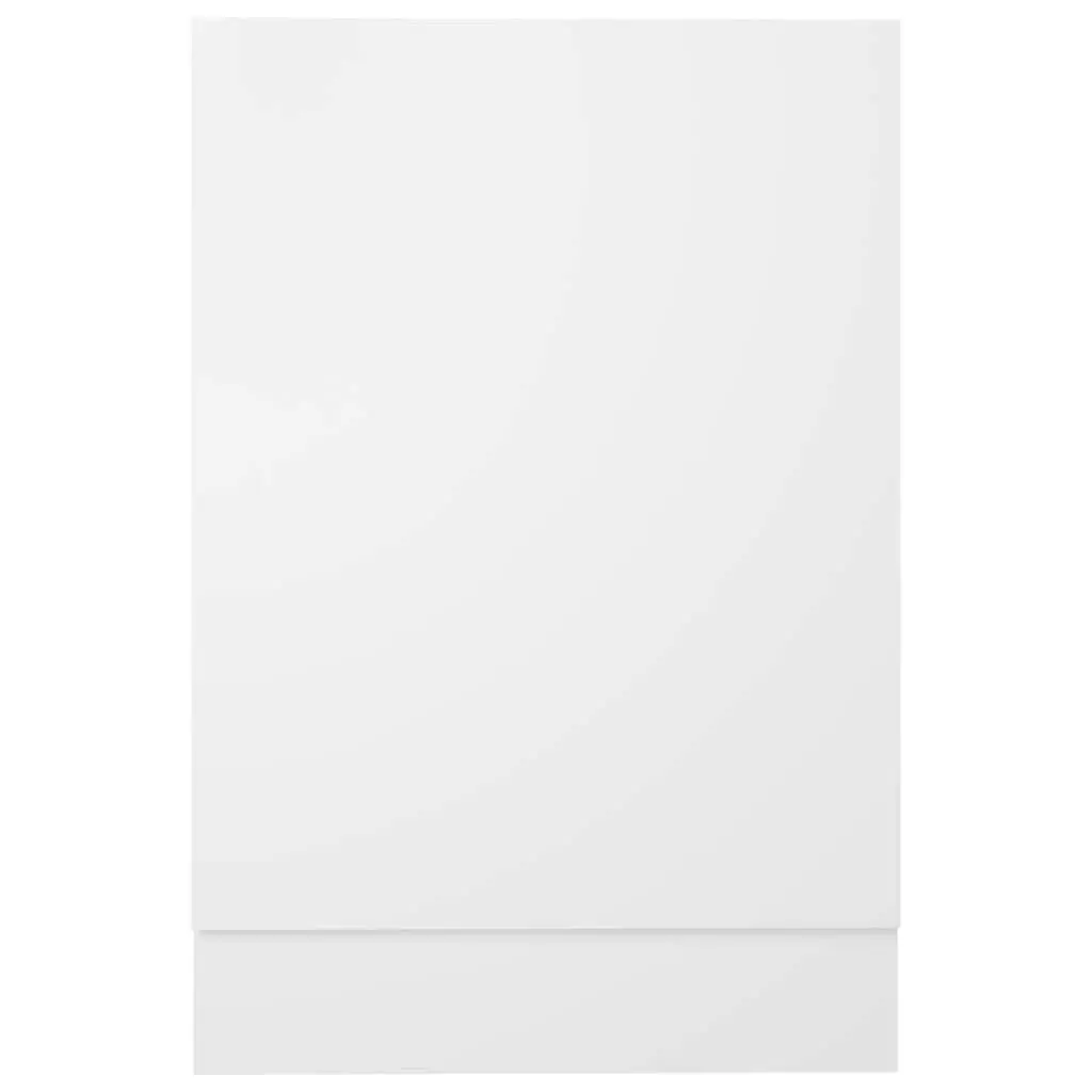 Dishwasher Front Panel White 45x3x67 cm Engineered Wood