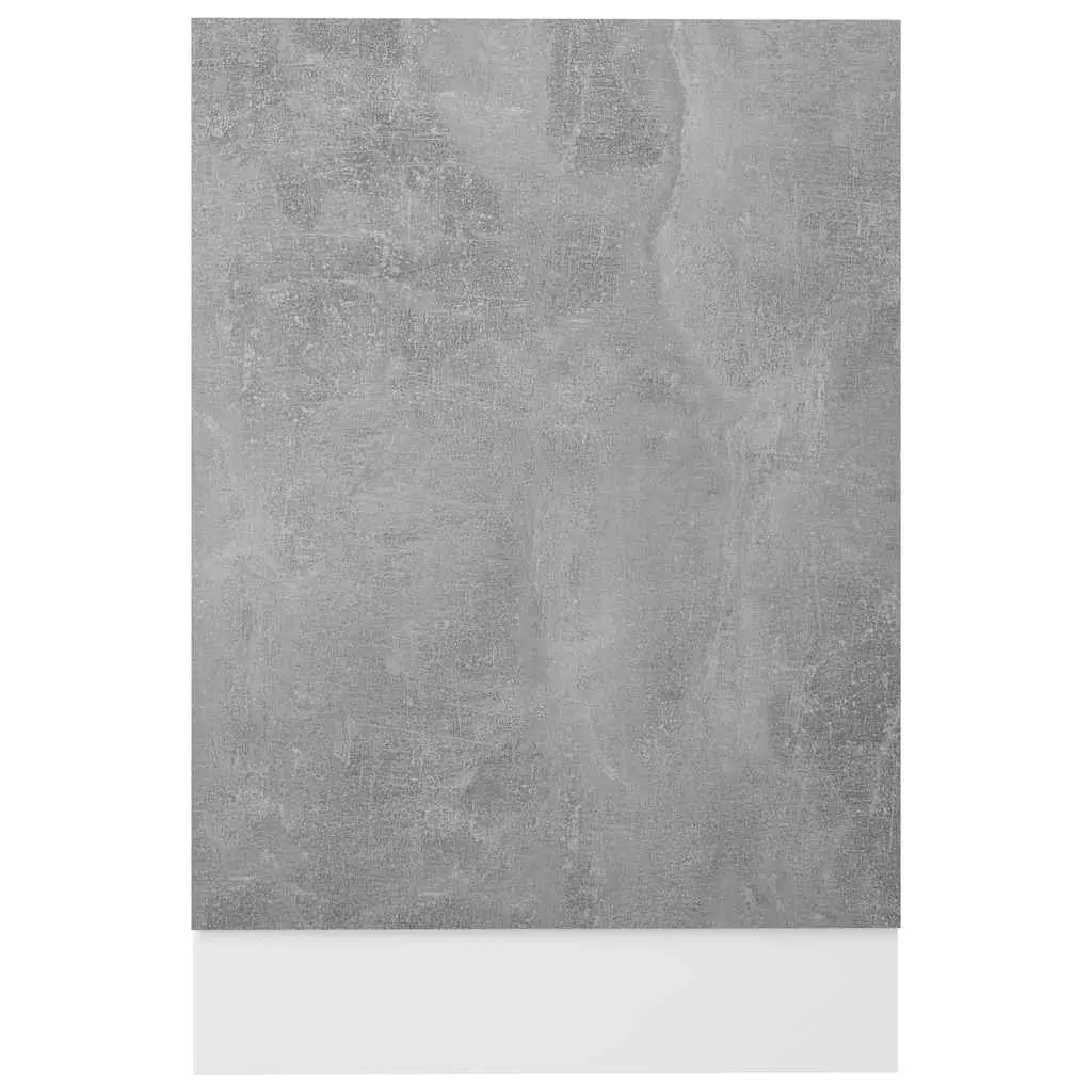 Dishwasher Panel Grey 45x3x67cm Engineered Wood