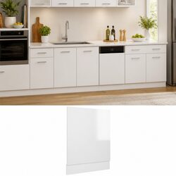 High Gloss White Dishwasher Panel for Kitchen Cabinetry