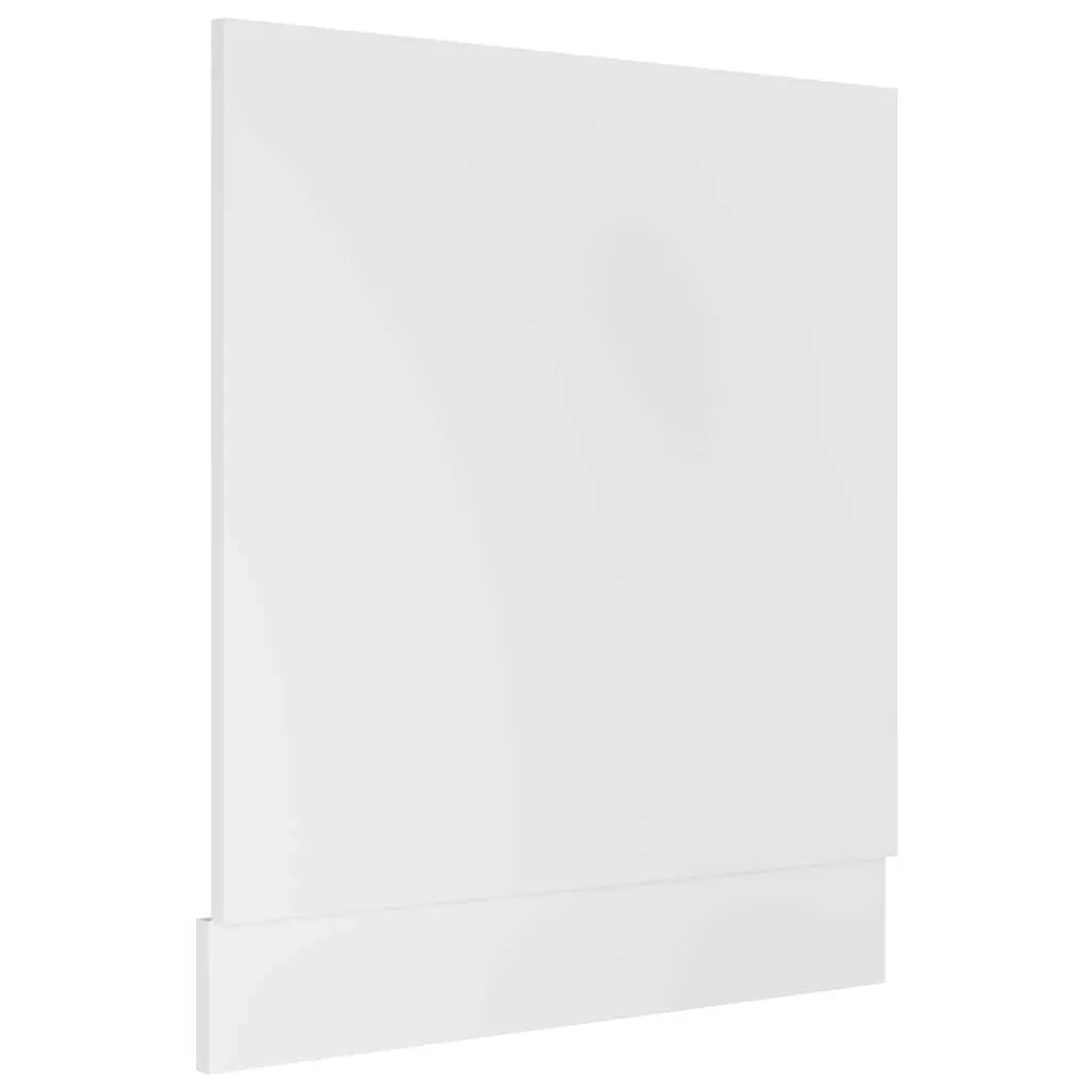 Dishwasher Front Cover White Engineered Wood 59.5cm x 67cm Kitchen Cabinet Panel