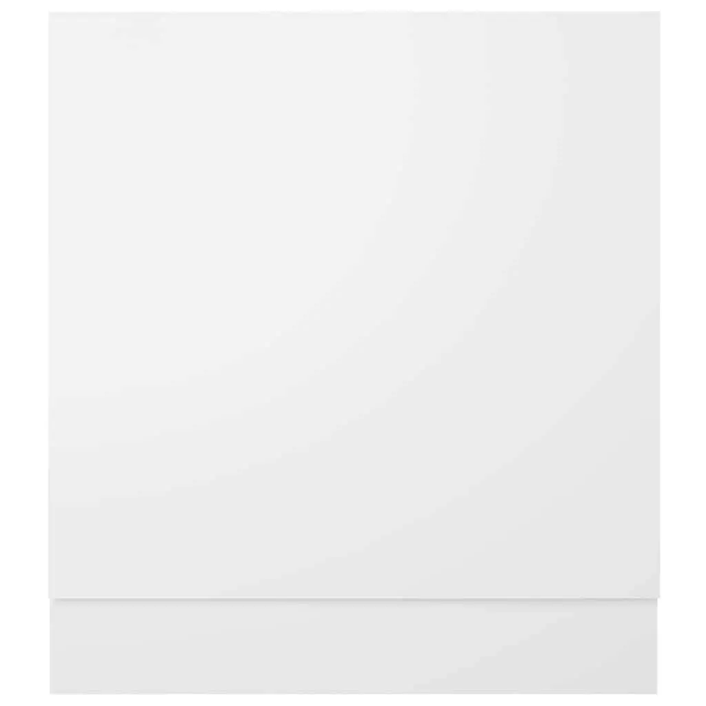 Dishwasher Front Cover White Engineered Wood 59.5cm x 67cm Kitchen Cabinet Panel
