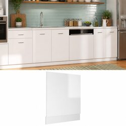 White High Gloss Dishwasher Panel for Kitchen Cabinets