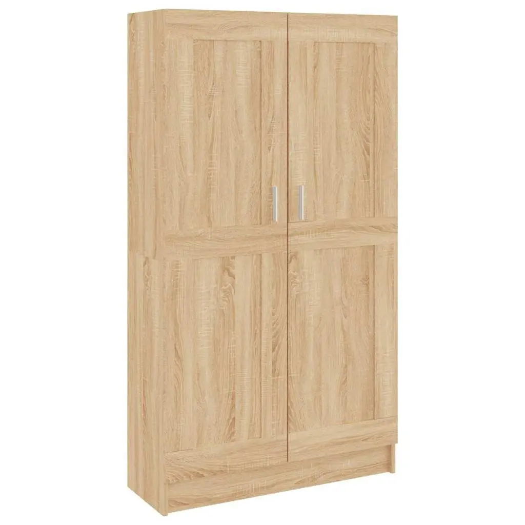 Book Cabinet with Doors 82.5x30.5x150 cm Brown Engineered Wood