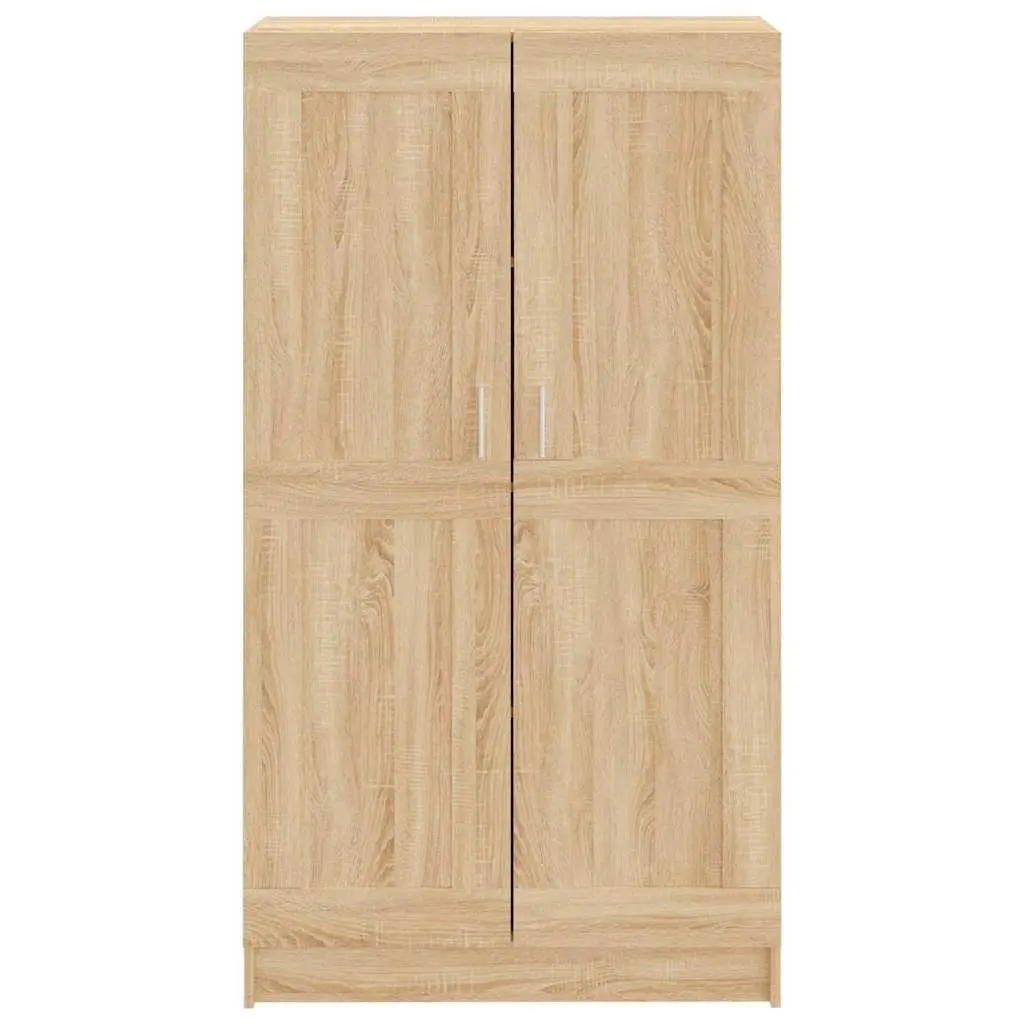 Book Cabinet with Doors 82.5x30.5x150 cm Brown Engineered Wood