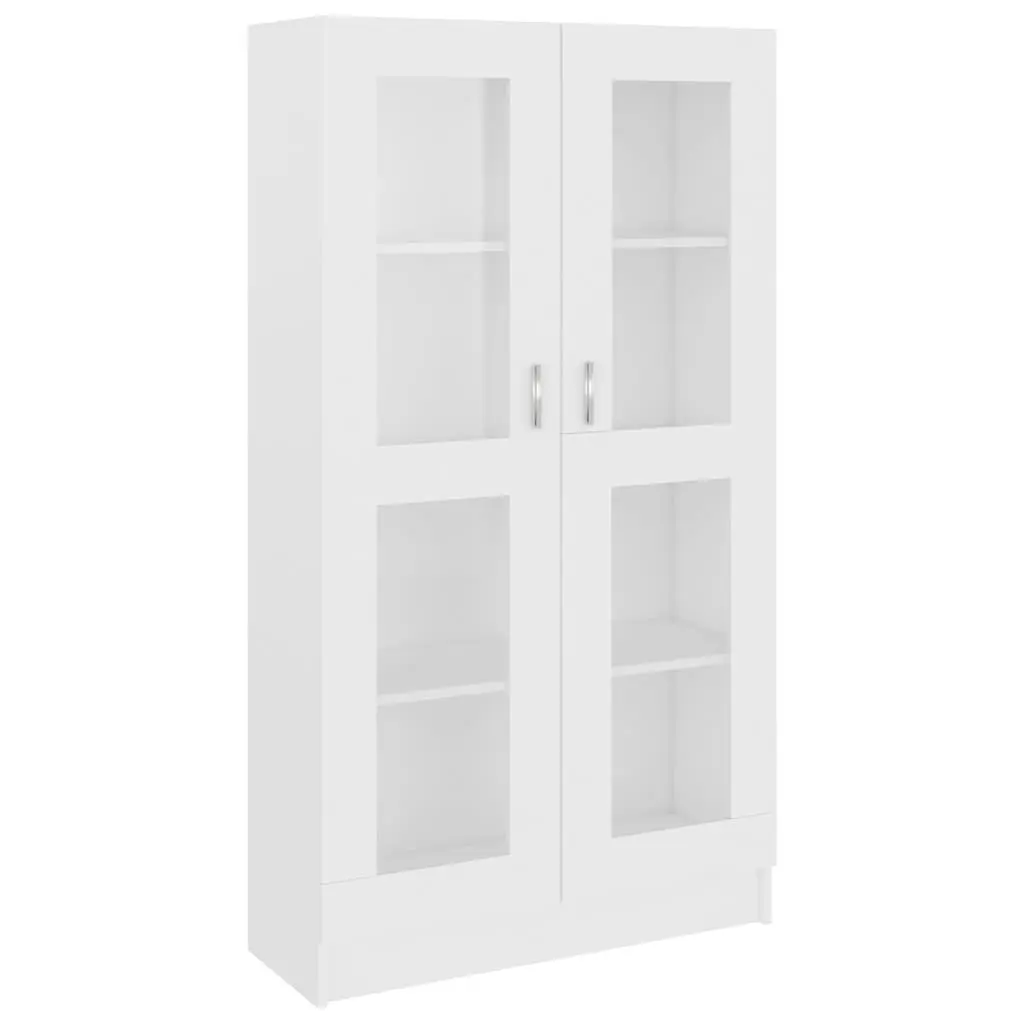 White Vitrine Cabinet Display Bookcase for Living Space