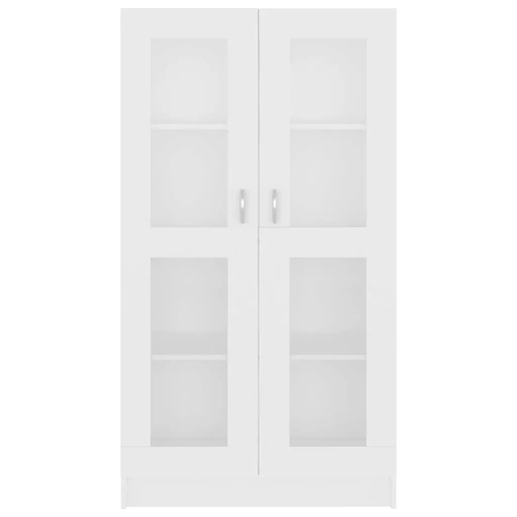 White Vitrine Cabinet Display Bookcase for Living Space