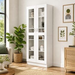 White Vitrine Cabinet for Stylish Living Spaces