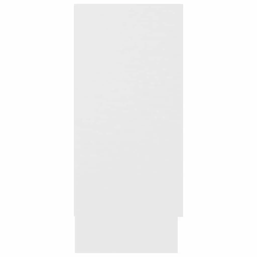 Sideboard White 120cm Engineered Wood 2 Doors 2 Compartments