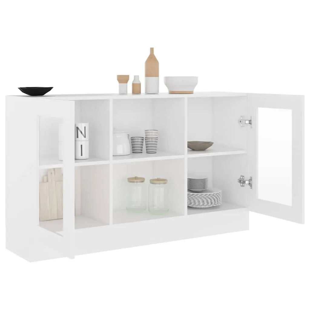White Vitrine Cabinet for Storage and Display