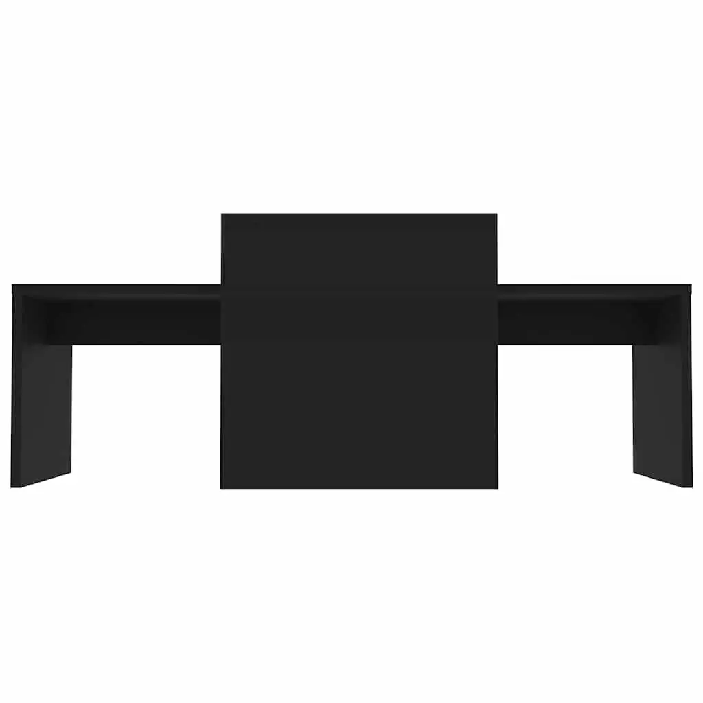 Nesting Coffee Table Set in Black for Living Spaces