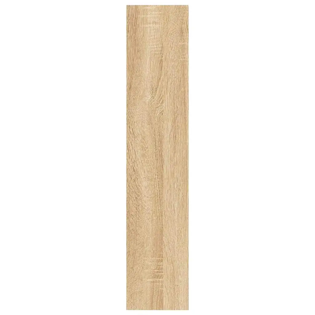 Wall Shelf Display Unit Brown 90 x 16 x 78 cm Engineered Wood 10 Compartments Open Storage