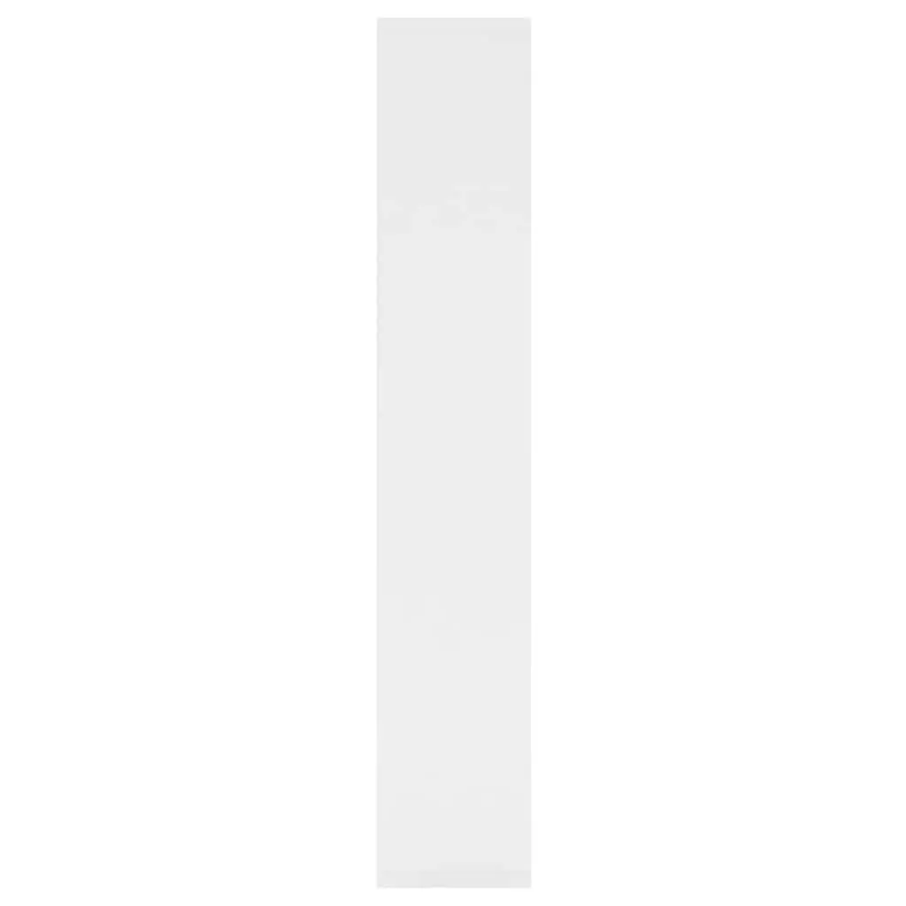 Wall Shelf White Open Display Storage Cabinet Engineered Wood 36 x 16 x 90 cm