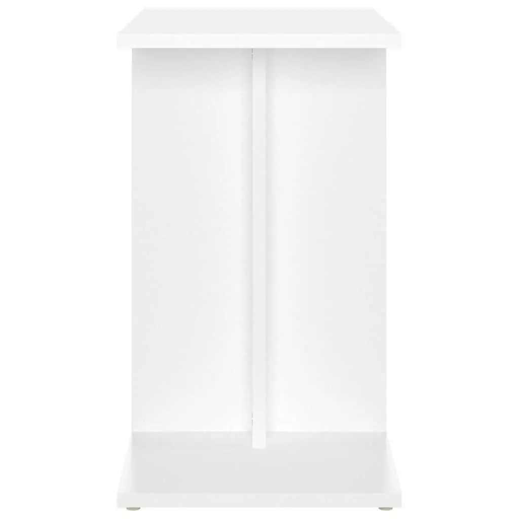 White Side Table Accent Storage Furniture 50x30x50 cm Engineered Wood