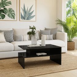 Stylish Grey Coffee Table with Storage for Living Rooms