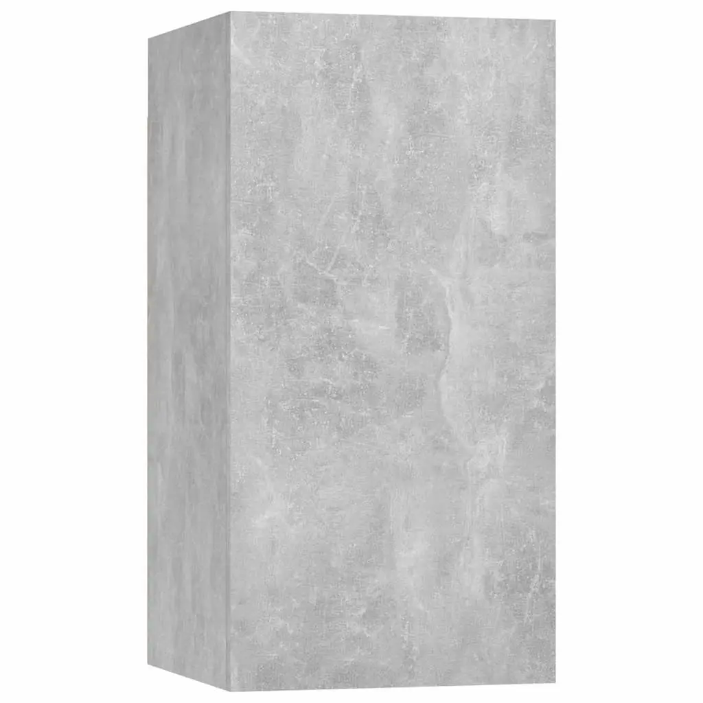 Wall-Mounted TV Cabinet Grey Engineered Wood 30.5W x 30H x 60D cm
