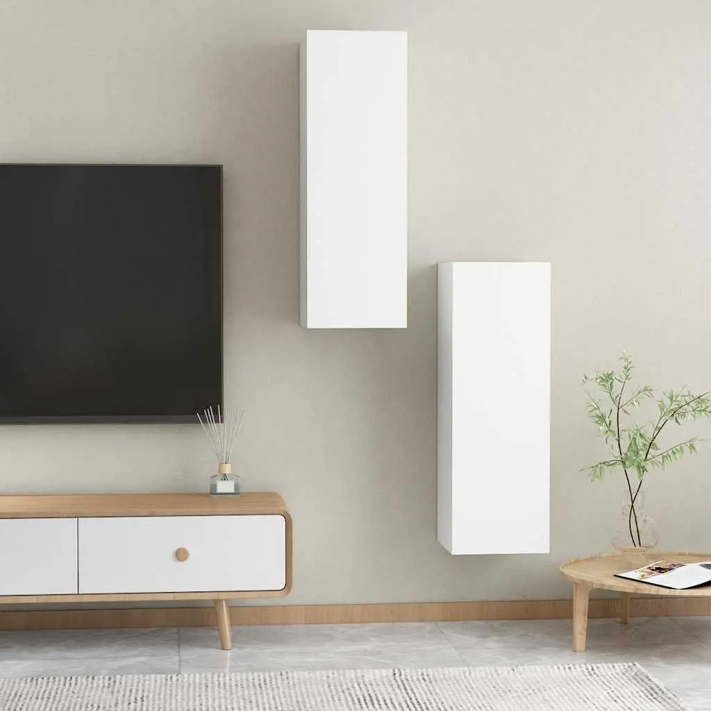 Wall-Mounted TV Cabinet Set for Living Room