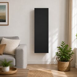 Wall-Mounted Black TV Cabinet for Living Room Storage