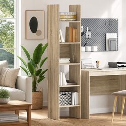 Sonoma Oak Book Cabinet 40x35x180 cm Storage Solution