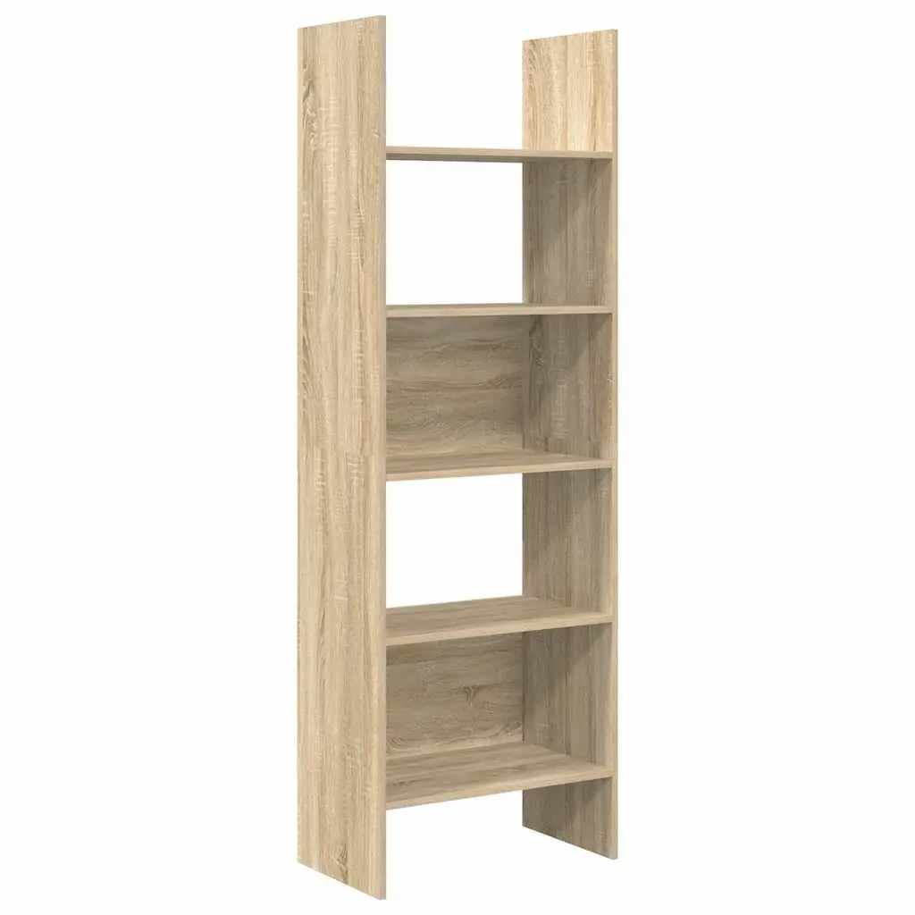 Book Cabinet Sonoma Oak 60x35x180 cm Engineered Wood Shelving Storage Unit