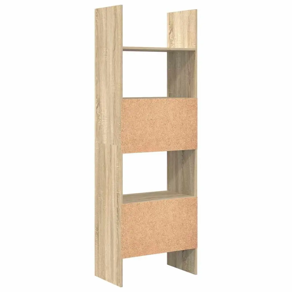 Book Cabinet Sonoma Oak 60x35x180 cm Engineered Wood Shelving Storage Unit