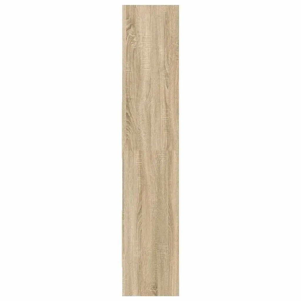 Book Cabinet Sonoma Oak 60x35x180 cm Engineered Wood Shelving Storage Unit