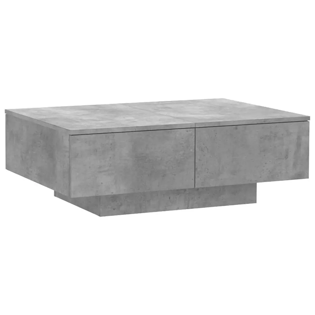 Grey Coffee Table 90x60x31 cm Engineered Wood Accent Table